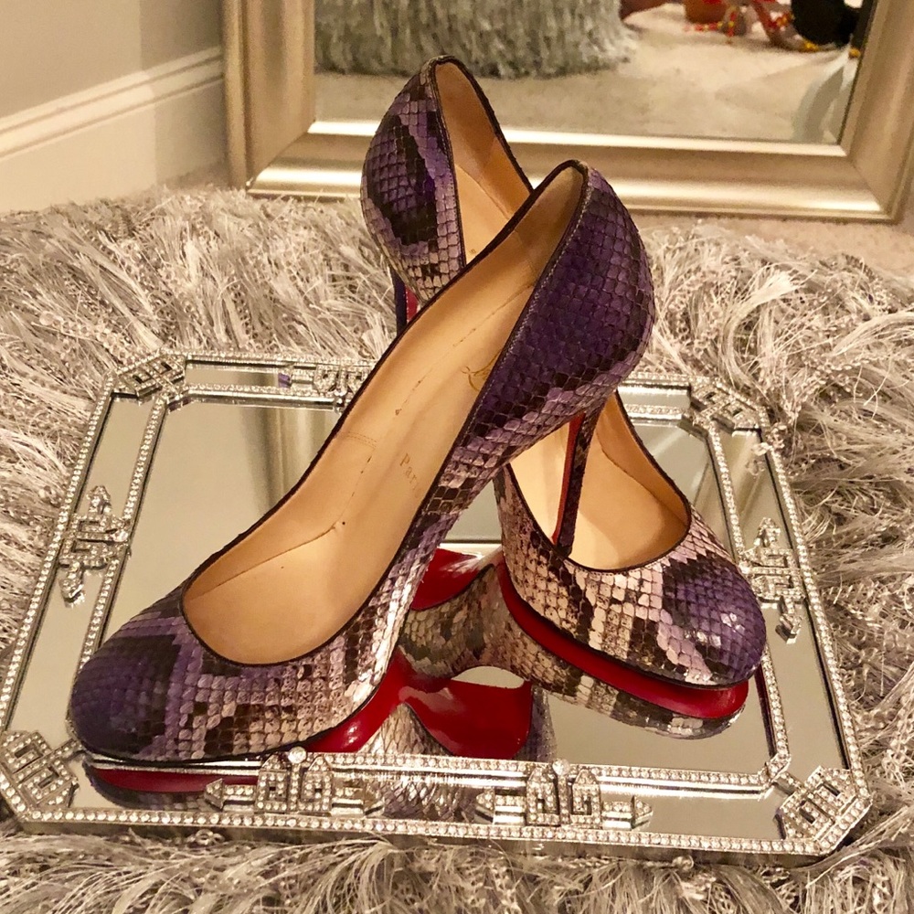 Christian Louboutin Python New Simple Pumps